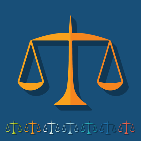 Flat design: scalesのイラスト素材