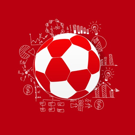 Drawing business formulas: ballのイラスト素材
