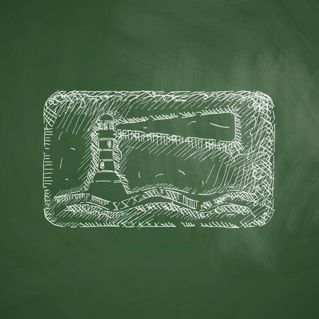 lighthouse iconのイラスト素材