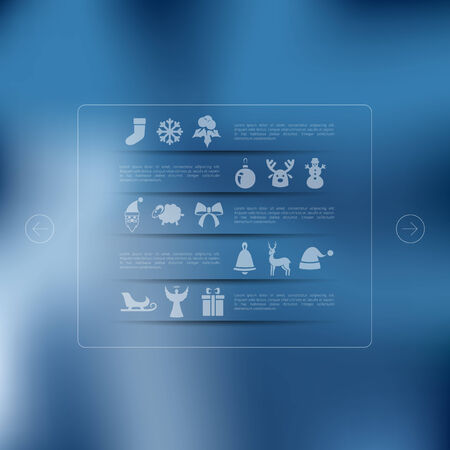 Christmas infographic with unfocused backgroundのイラスト素材