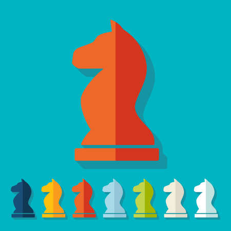 Flat design: chessのイラスト素材