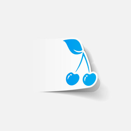 realistic design element: cherryのイラスト素材