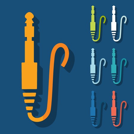 Flat design: connectorのイラスト素材