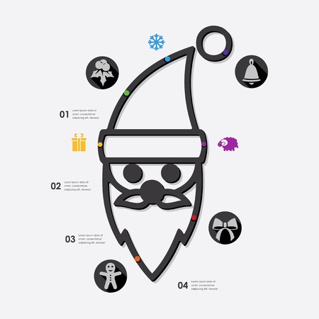 Christmas infographicのイラスト素材