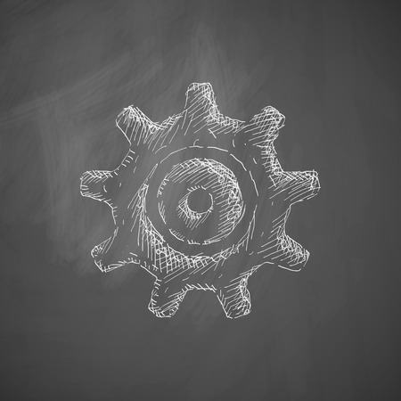cogwheel iconのイラスト素材