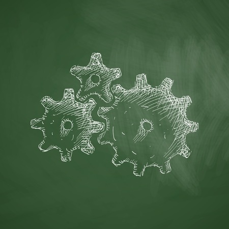 cogwheel iconのイラスト素材