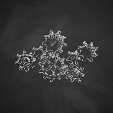 cogwheel iconのイラスト素材