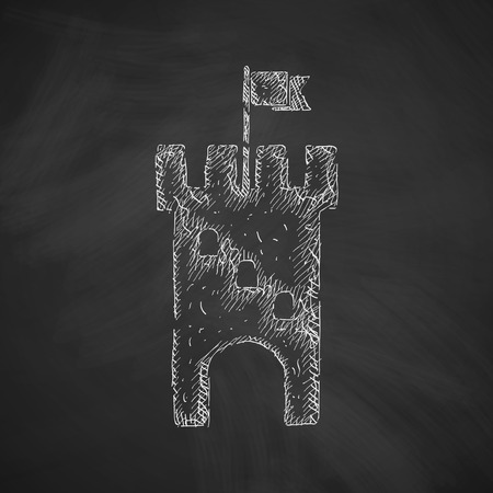 fortress iconのイラスト素材