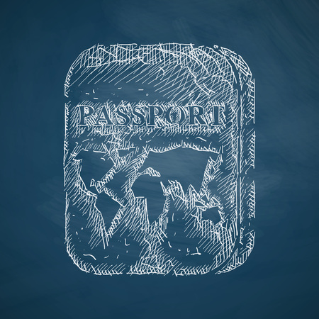 passport iconのイラスト素材