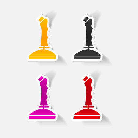 realistic design element: joystickのイラスト素材