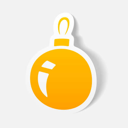 realistic design element: christmas ballのイラスト素材
