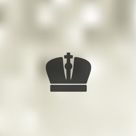 crown icon on blurred backgroundのイラスト素材