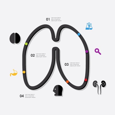 medicine infographicのイラスト素材