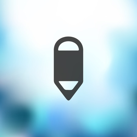 pencil icon on blurred backgroundのイラスト素材