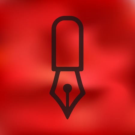 pen icon on blurred backgroundのイラスト素材