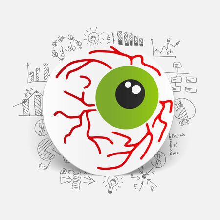 Drawing business formulas: eyeのイラスト素材