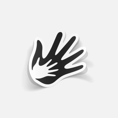 realistic design element: familyのイラスト素材