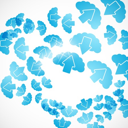 abstract background: cloudのイラスト素材