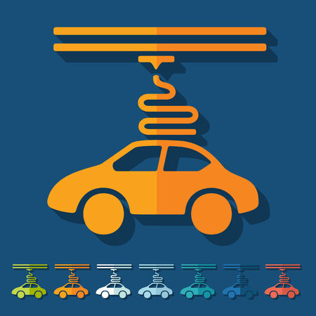 Flat design: 3d printingのイラスト素材