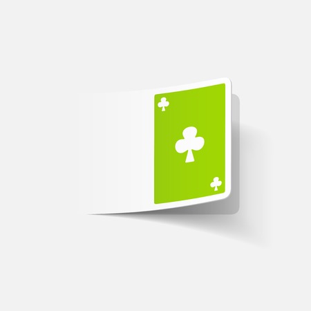 realistic design element: playing cardのイラスト素材