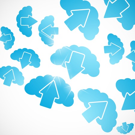 abstract background: cloudのイラスト素材