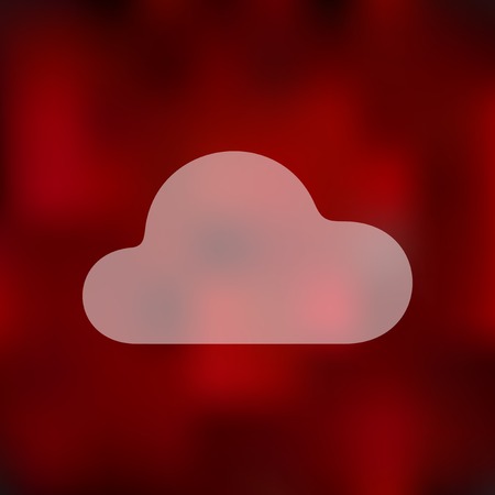 cloud icon on blurred backgroundのイラスト素材