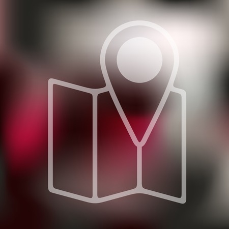navigator icon on blurred backgroundのイラスト素材