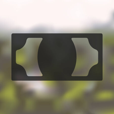 money icon on blurred backgroundのイラスト素材