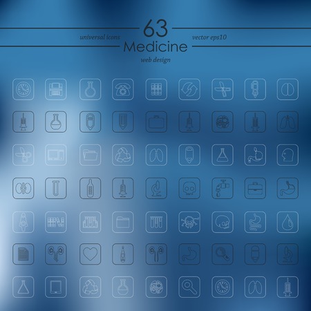 Set of medicine iconsのイラスト素材