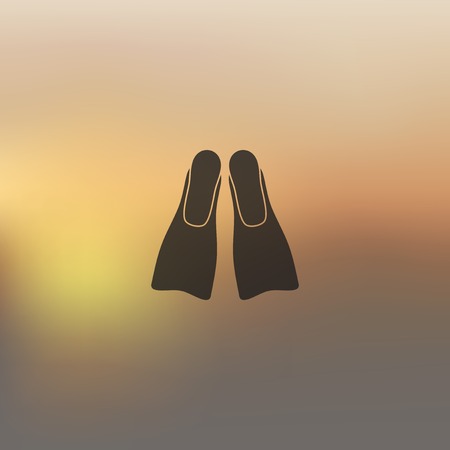 flipper icon on blurred backgroundのイラスト素材