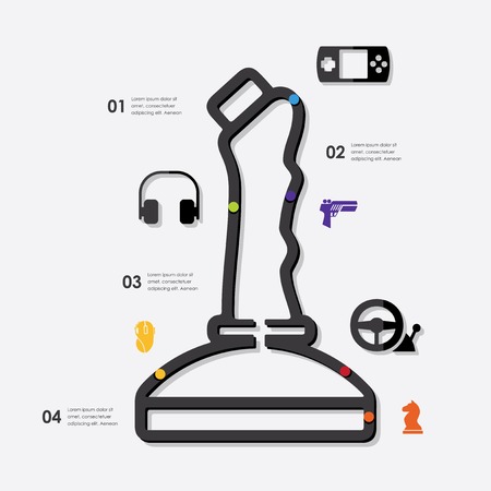 game infographicのイラスト素材