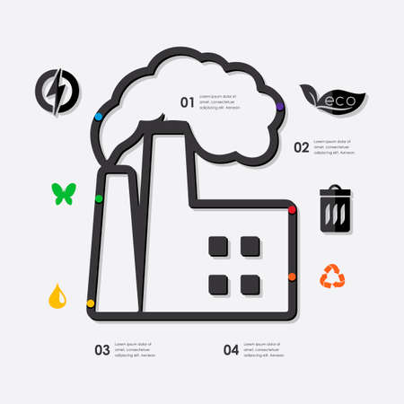 ecology infographicのイラスト素材