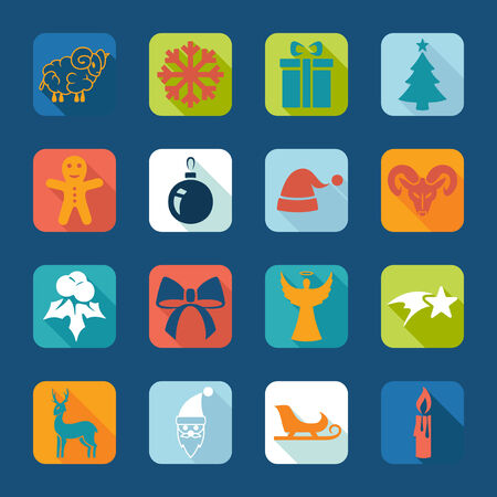 Set of Christmas iconsのイラスト素材