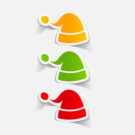 realistic design element: santa hatのイラスト素材