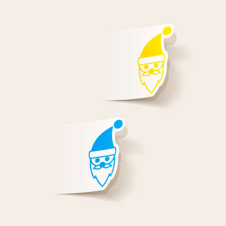 realistic design element: Santa Clausのイラスト素材
