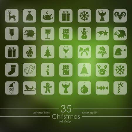 Set of Christmas iconsのイラスト素材