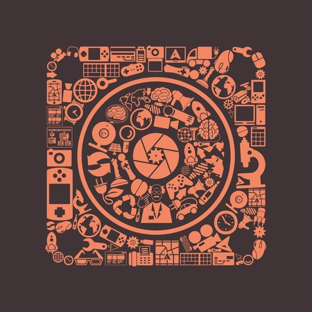 dynamic iconのイラスト素材