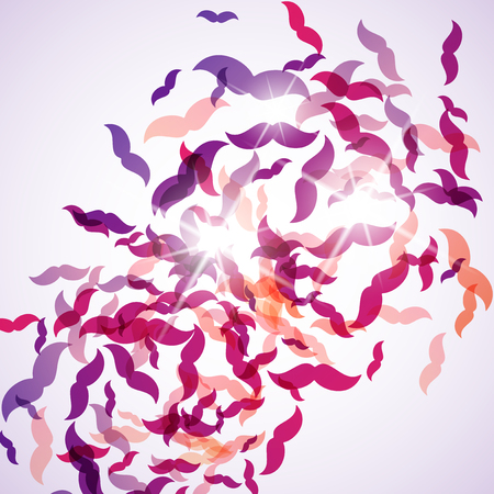 abstract background: mustacheのイラスト素材