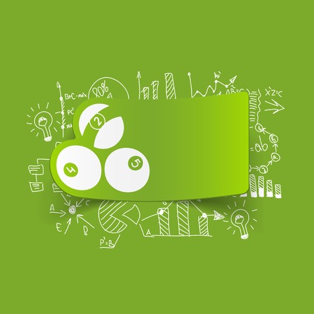 Drawing business formulas: billiardsのイラスト素材