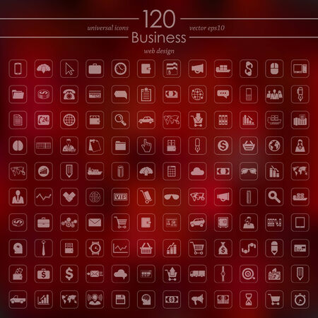 Set of business iconsのイラスト素材