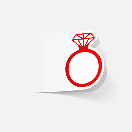realistic design element: ringのイラスト素材