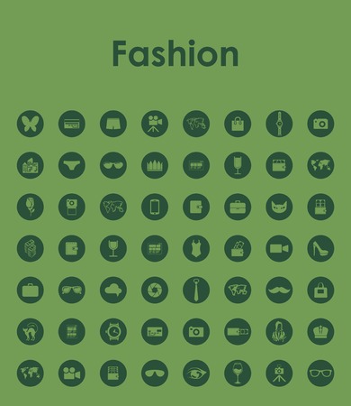 Set of fashion simple iconsのイラスト素材