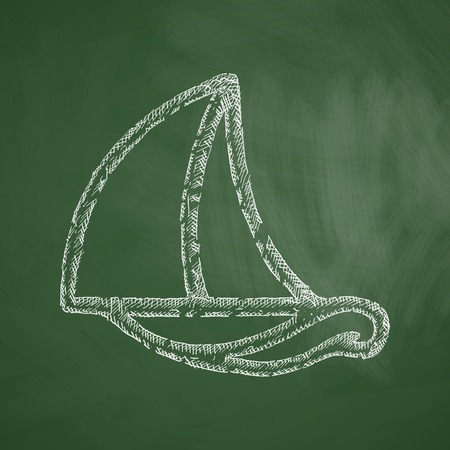 sailboat iconのイラスト素材