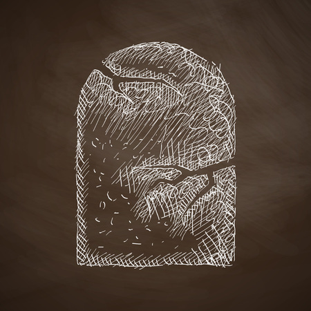 tombstone iconのイラスト素材