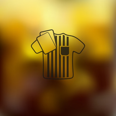 referee icon on blurred backgroundのイラスト素材
