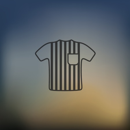 referee icon on blurred backgroundのイラスト素材