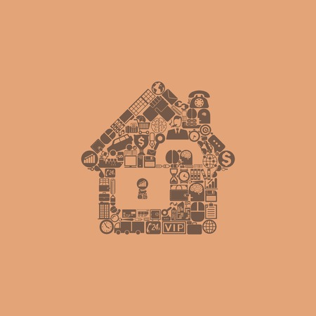 house iconのイラスト素材