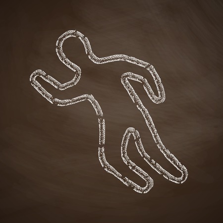 scene of the crime iconのイラスト素材