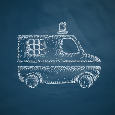police car iconのイラスト素材
