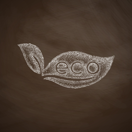 eco sign leaf iconのイラスト素材